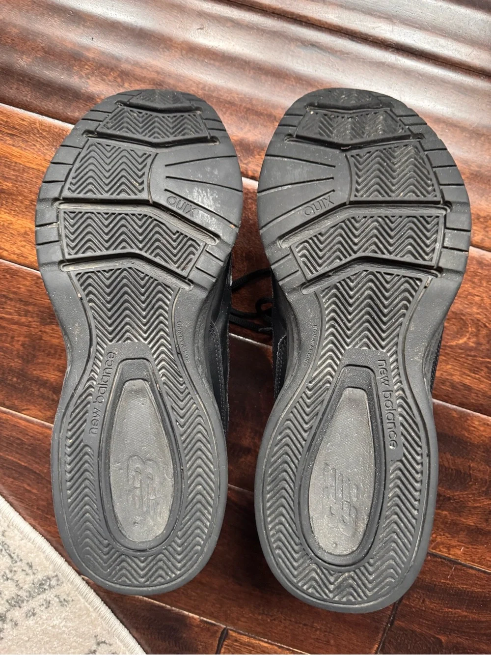 New Balance Men's Black Athletic Sneakers — All-Black Lace-Up Trainers - Picture 3 of 6